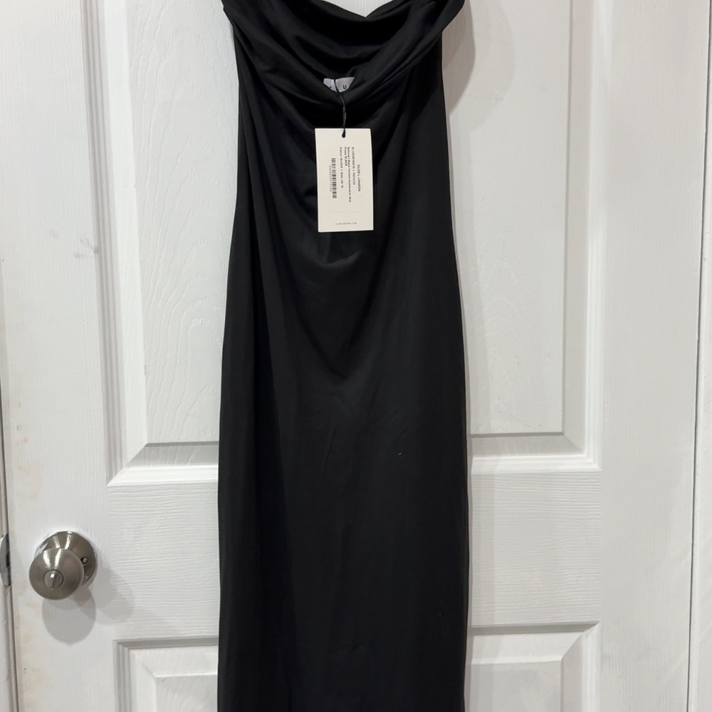 Elegant Black Twist Women's Dress